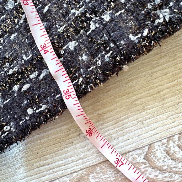 Boston Proper Tweed Jewel Sleeveless Shift‎ Dress | Black/Gold 6 - Picture 11 of 11